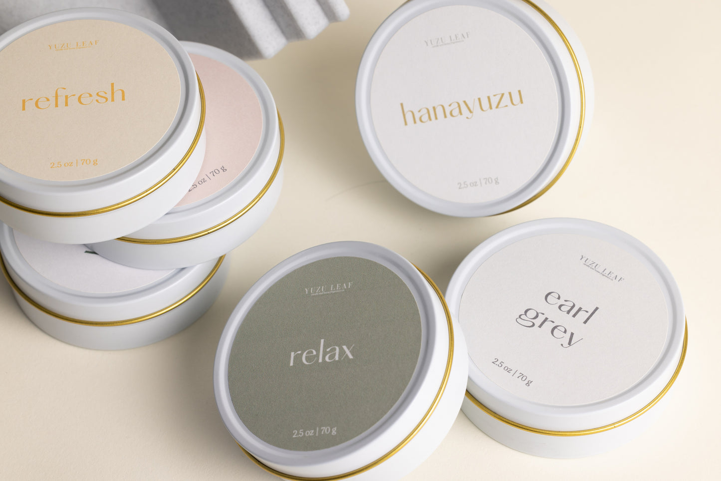 Refresh Mini Candle Tin (Yuzu, White Tea, Bergamot)