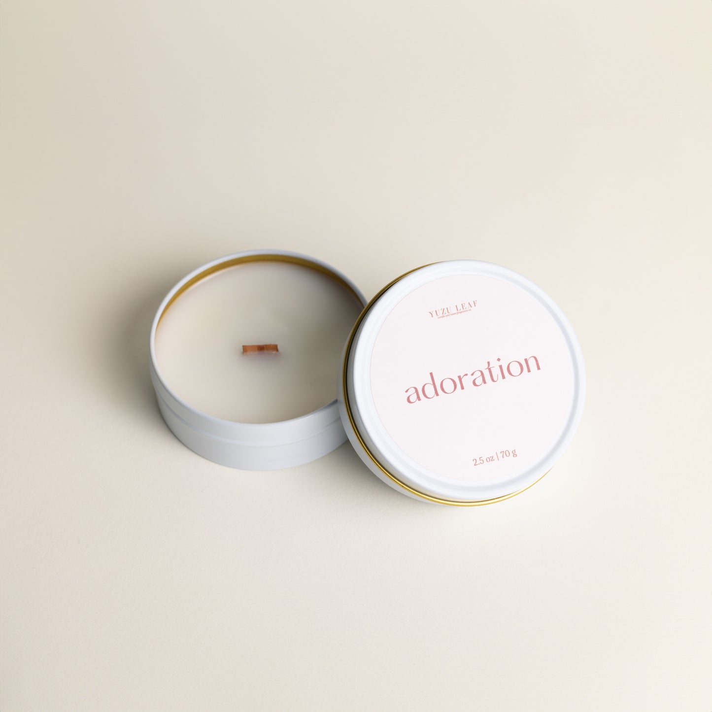 Adoration Mini Candle Tin (Rose, Peppercorn, Vanilla, Labdanum)