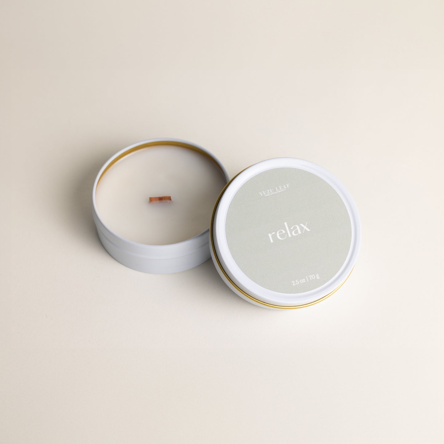 Relax Mini Candle Tin (Soothing Spa Scent)