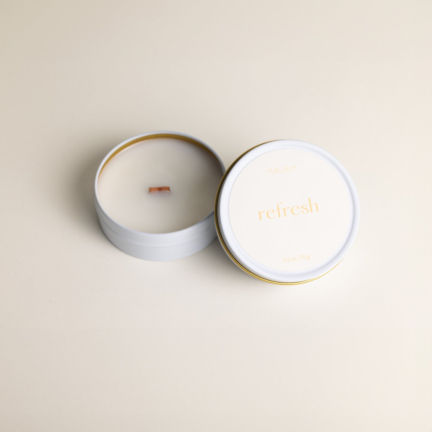 Refresh Mini Candle Tin (Yuzu, White Tea, Bergamot)