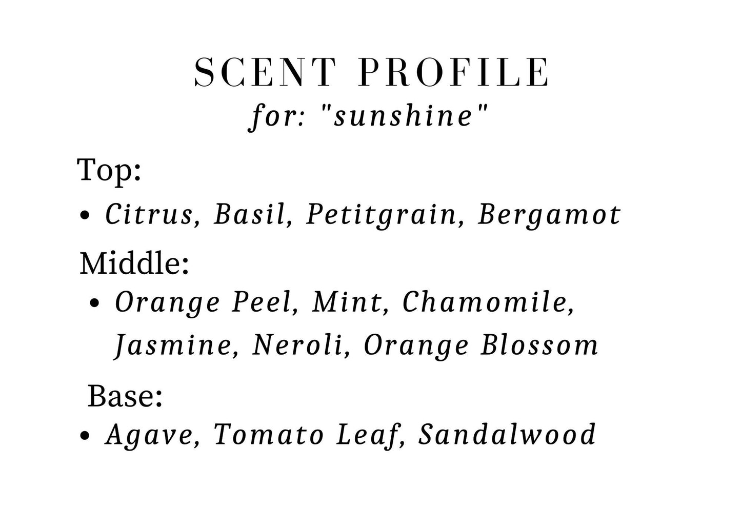 Sunshine Travel Candle (Orange, Mint, Jasmine)