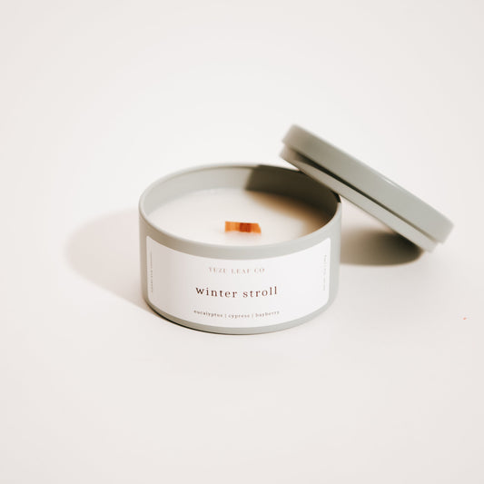 Winter Stroll Travel Candle (Eucalyptus, Cypress & Bayberry)
